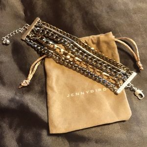 NWOT Jenny Bird multi-strand mixed metal bracelet